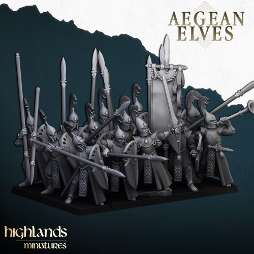 Lanceros Elfos Egeos (Aegean Spearmen)