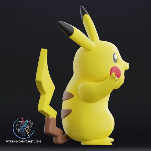 pikachu side Pikachu a escala real