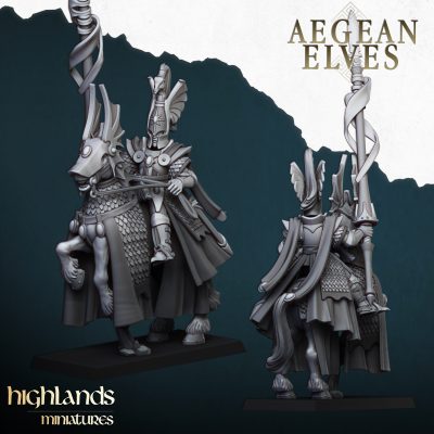 Señor de los Elfos Egeos en montura
