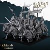Caballeros Dragón de los Elfos Egeos en montura