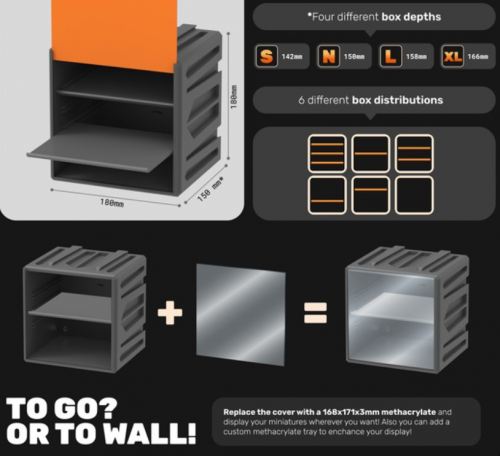 Cube Pro Organizer - Cube to Go (Caja de transporte de miniaturas)