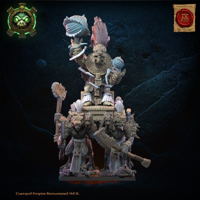 25 Tezcatlipoca, el Dios Viviente en Palanquin