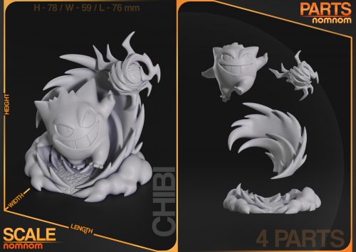 Scaleparts Chibi de Gengar – Pokémon
