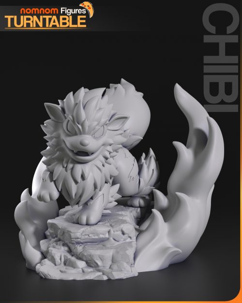 Turntable_01 Chibi de Arcanine - Pokémon