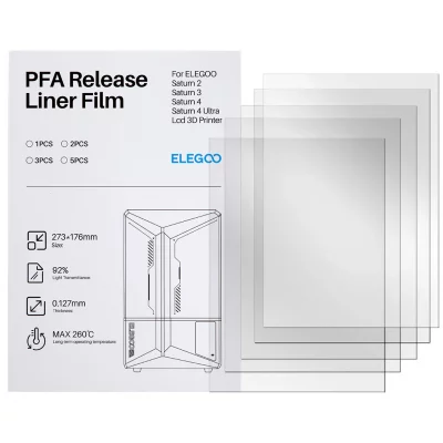 Película de liberación PFA para impresoras 2/8K/3/4/4 Ultra/4 Ultra 16K (5 Ud)