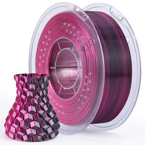 Silk PLA Filament 1.75mm 1KG Silk Black Red