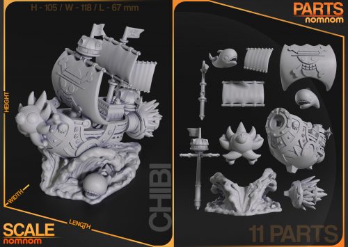 Chibi de Thousand Sunny – One Piece