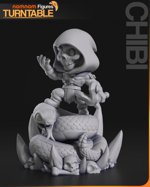 Turntable_01 Chibi de Skeletor - He-man