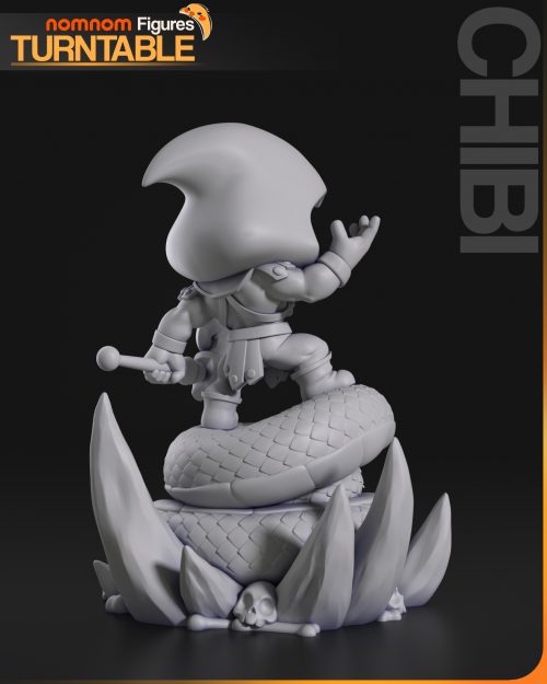 Turntable_04 Chibi de Skeletor - He-man