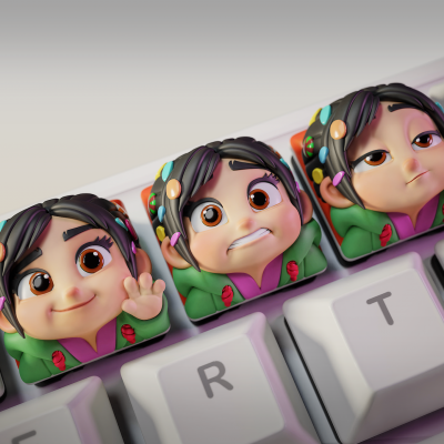 Teclas de Vanellope Von Schweetz - Wreck it Ralph