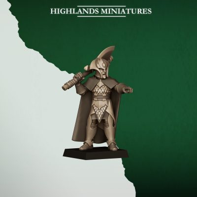 Grupo de mando de Elfos Silvestres con hachas