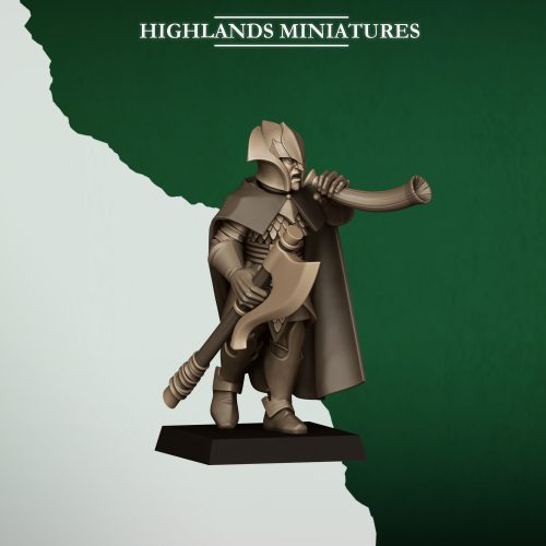 FERAL_AXEMAN_MUSICIAN Grupo de mando de Elfos Silvestres con hachas