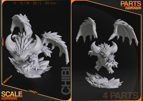 Scaleparts Chibi de Nergigante – Monster Hunter World