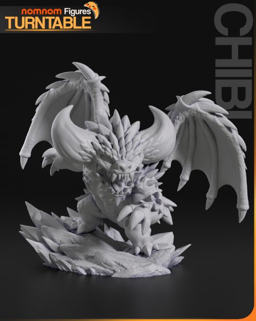 Turntable 01 Chibi de Nergigante – Monster Hunter World