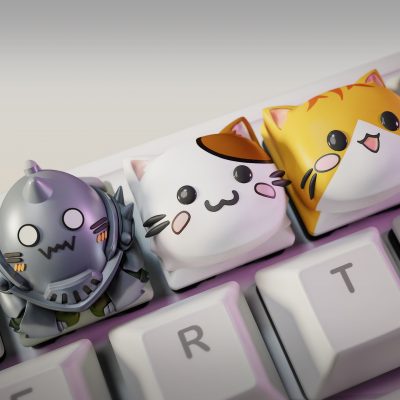 Teclas de Alfonso y sus gatos