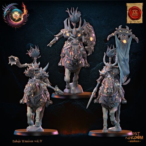 Minis&Deco 3D Prints - Nukuja Knights Command Group - 10