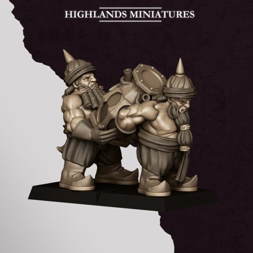 Minis&Deco 3D Prints - Lanzamisiles con dotación de Sons of Marduk - MARDUK MORTAR ROCKET CREW 5 6