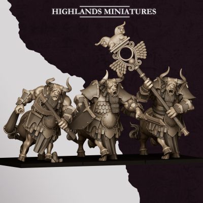 Minis&Deco 3D Prints -  - MARDUK MINOTAUR UNIT COMMAND GROUP