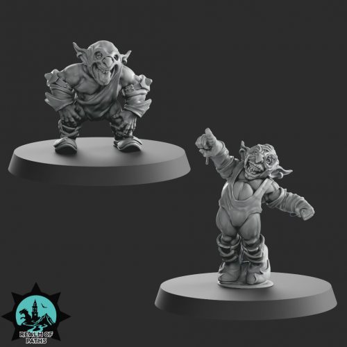 Minis&Deco 3D Prints - Equipo de Orcos - Orcslam Mania - Goblin V34