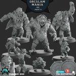 Minis&Deco 3D Prints - Equipo de Orcos - Orcslam Mania - Orc 02